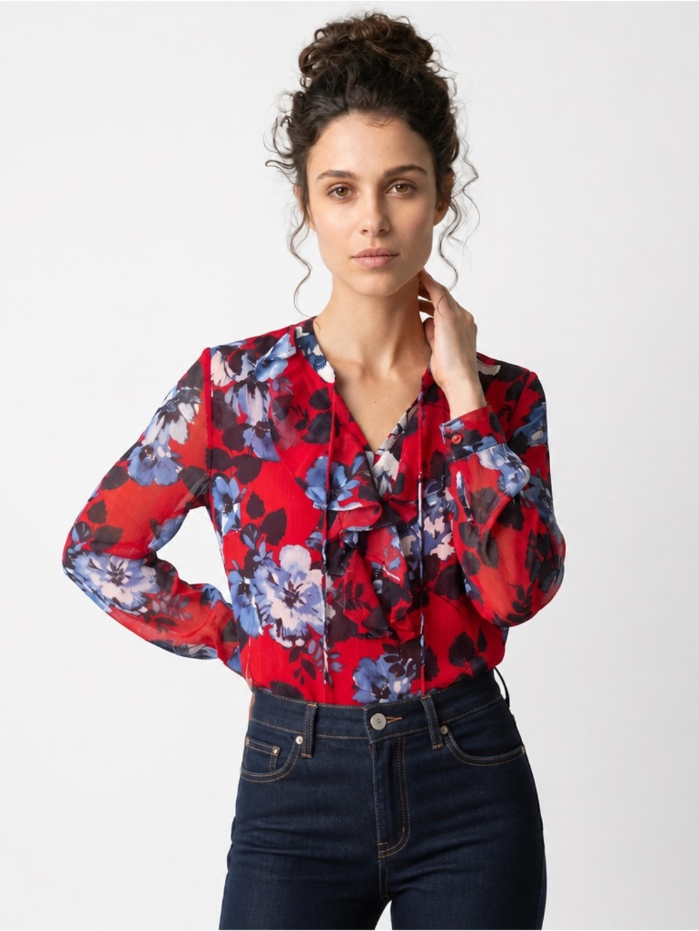 Tommy Hilfiger ruffled blouse